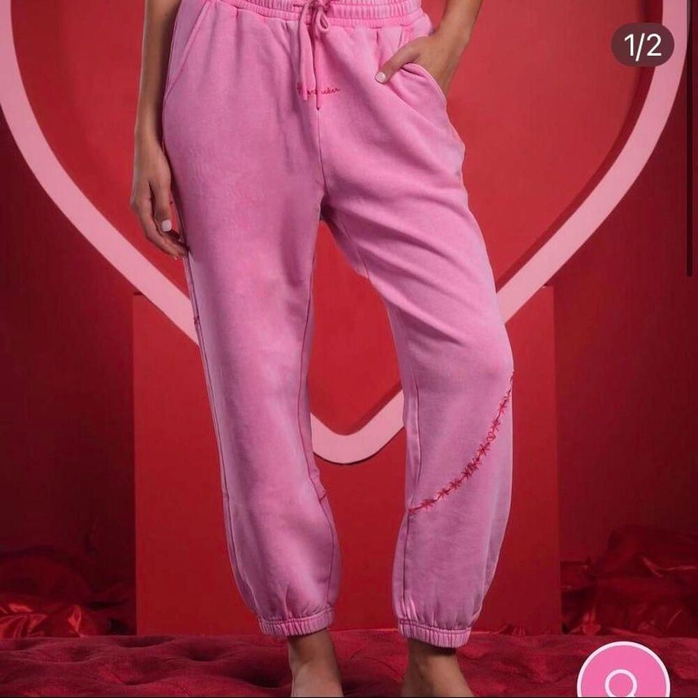 Voight Pink Heartbreaker Jogger Sweatpants